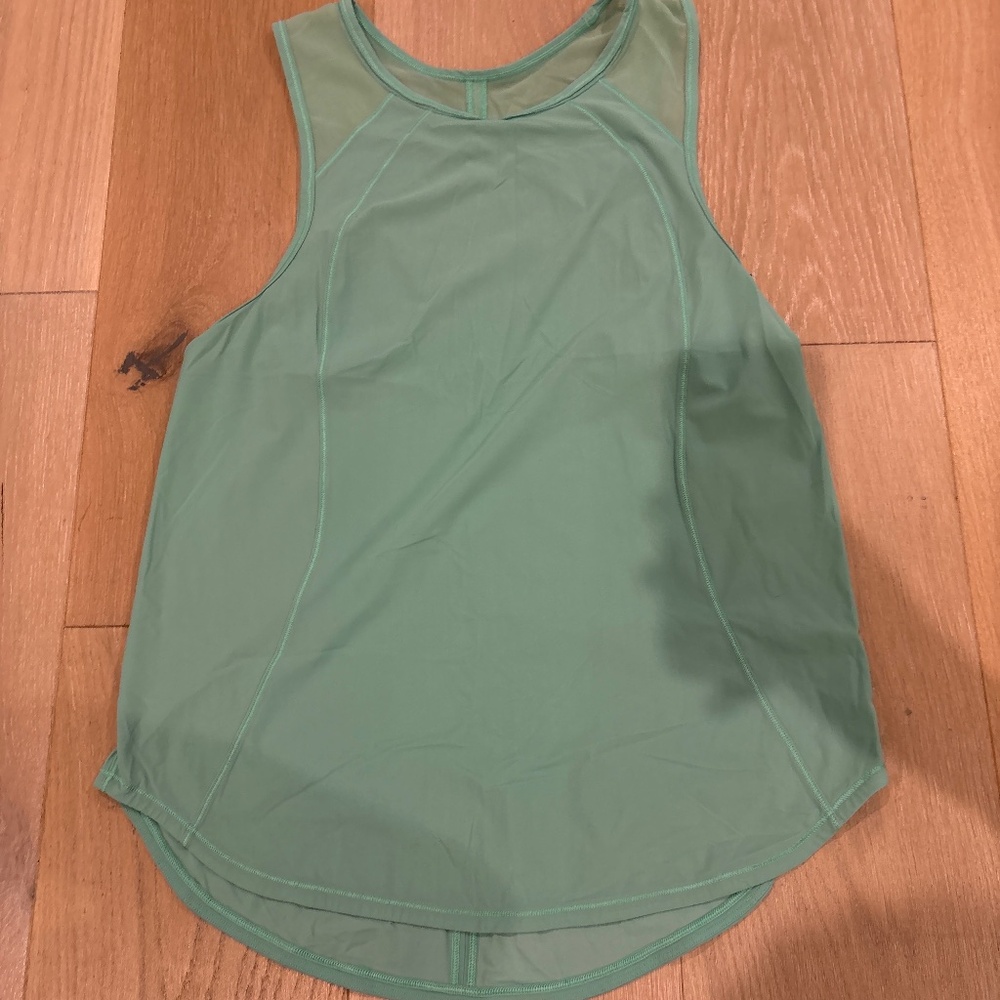 teal Lululemon tank top